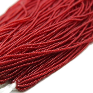13/0 Charlotte Cut Beads, Tr. Red, 1/3/5 Hanks Preciosa Ornella Beads,Embroidery Beads,Craft Supply,Jewelry Findings