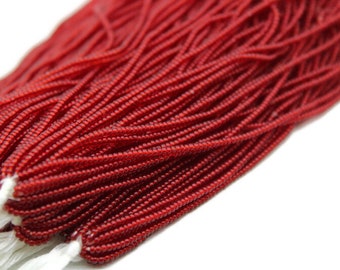 13/0 Charlotte Cut Beads, Tr. Red, 1/3/5 Hanks Preciosa Ornella Beads, Bordados, Craft Supply, Hallazgos de joyería
