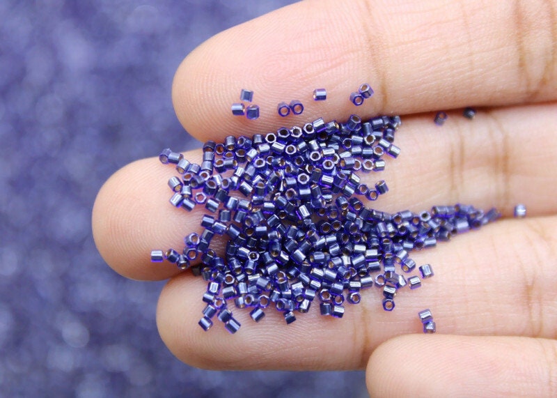 Miyuki Hexagon Cut, 15/0, Sapphire Blue Inside-color, Japanese