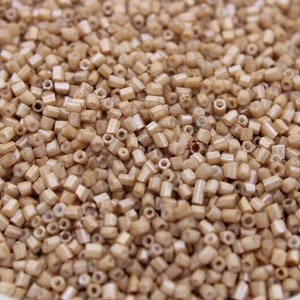 11/0 2 Cut Seed Beads, D.Mocha Frosted , 20/50/100 Grams Packs, Embroidery making, Economical Jewelry Making. Indian Hex Cut.Hexagon Beads.