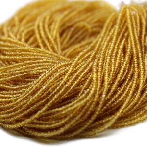 13/0 Charlotte Cut Beads Tr. Light Topaz (2 Perfect Facets) 5/10/20/50/250/500 Grams.Embroidery Material,Jewelry Supply, Premium True Cuts