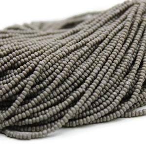 13/0 Charlotte Cut Beads Opaque Gray (2 Perfect Facets) 5/10/20/50/250/500 Grams.Embroidery Material,Jewelry Supply, Premium True Cuts