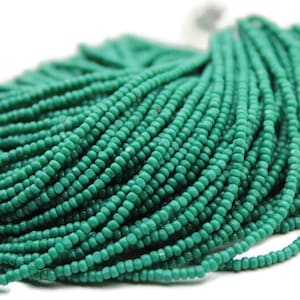 11/0 Charlotte Cut Beads Opaque Serpent Green (2 Perfect Facets) 10/20/50/250/500 Grams, Vintage Rare Beads,Jewelry Supply,Premium True Cuts