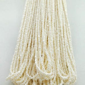 11/0 Charlotte Cut Beads, Pearl Egg Shell, Full Hank, 1/3/5 Hanks, Preciosa Beads, Embroidery Beads, Jewelry Finding, AAA Quality, 46112