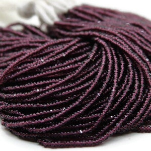 11/0 Charlotte Cut Beads Transparent Dark Amethyst (2 Perfect Facets) 1 Hank. Embroidery Material, Jewelry Supply, Vintage Premium True Cuts