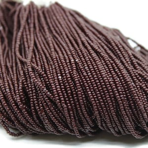 13/0 Charlotte Cut Beads, Dark Brown Opaque, 1/3/5 Hanks Preciosa Ornella Beads,Embroidery Beads,Craft Supply,Jewelry Findings