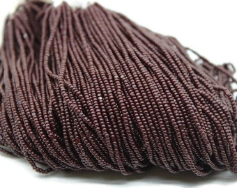 Perles coupées Charlotte 13/0, marron foncé opaque, 1/3/5 perles Hanks Preciosa Ornella, perles à broder, articles d'artisanat, accessoires de bijouterie