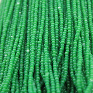 11/0 Charlotte Cut Beads, Light Opal Green, Full Hank, 1/3/5 Hanks, Preciosa Beads, Embroidery Beads, Jewelry Finding, AAA Quality, 52240