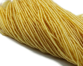 Cuentas de corte Charlotte 13/0, oro claro, madejas de 1/3/5, cuentas Preciosa Ornella, cuentas para bordar, materiales para manualidades, accesorios de joyería