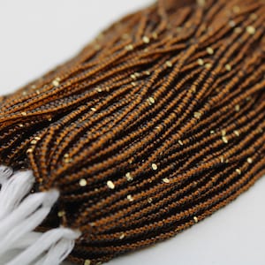 11/0 Charlotte Cut Beads, Tr. Topaz Brown with Gold Gleams. 1/3/5 Hanks Preciosa Ornella Beads,Embroidery Beads,Craft Supply,Jewelry Finding