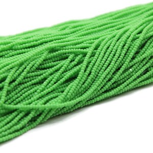 13/0 Charlotte Cut Beads, L.Green Opaque, 1/3/5 Hanks Preciosa Ornella Beads,Embroidery Beads,Craft Supply,Jewelry Findings