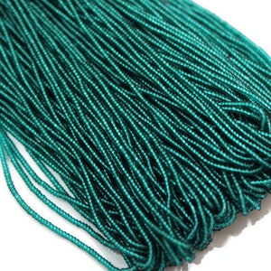 13/0 Czech Seed Beads. Tr. Sea Green. 1/3/5 Hanks Preciosa Ornella Beads,Embroidery Beads,Craft Supply,Jewelry Findings