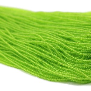 13/0 Charlotte Cut Beads Tr.L.Peridot Green (2 Perfect Facets) 5/10/20/50/250/500 Grams.Embroidery Material,Jewelry Supply,Premium True Cuts
