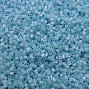 11/0 2 Cut Seed Beads, Marine Blue Frosted , 20/50/100 Grams Packs, Embroidery making, Economical Jewelry Making.Hexagon Beads.