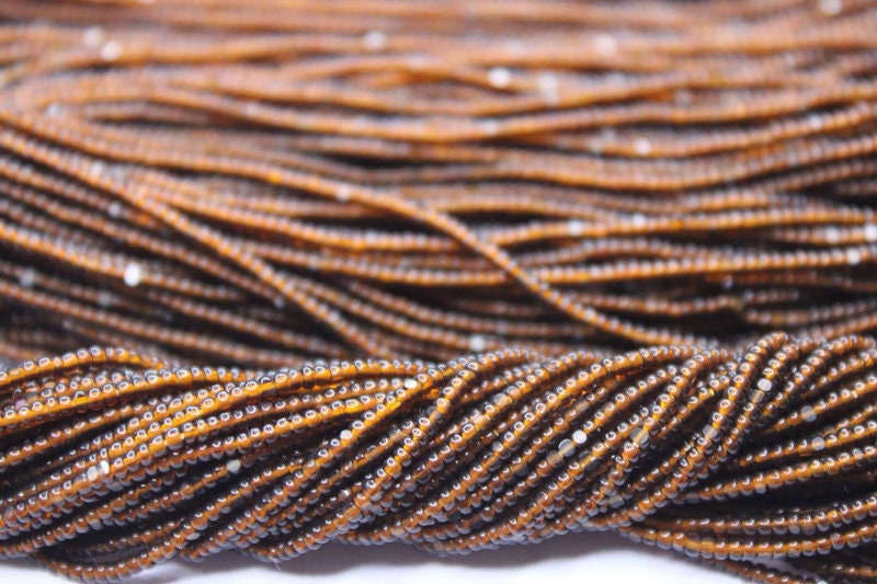 13/0 Charlotte Cut Beads. Tr.L Brown . 1/3/5 Hanks Preciosa Ornella Beads,Embroidery Beads,Craft Supply,Jewelry Findings