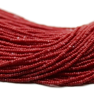13/0 Charlotte Cut Beads. Opaque Dark Red (2 Perfect Facets) 5/10/20/50/250/500 Grams.Embroidery Material,Jewelry Supply, Premium True Cuts