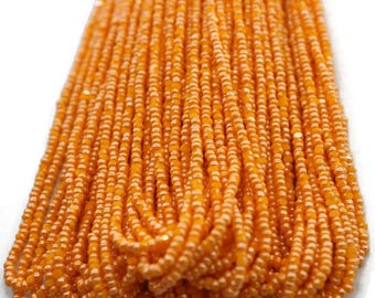 Cuentas de corte Charlotte 11/0, brillo caléndula, madeja completa, madejas de 1/3/5, cuentas Preciosa, cuentas de bordado, fornitura de joyería, calidad AAA, 93111