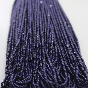11/0 Charlotte Cut Beads, Navy Blue Opaque, Full Hank, 1/3/5 Hanks, Preciosa Beads, Embroidery Beads, Jewelry Finding, AAA Quality, 33080