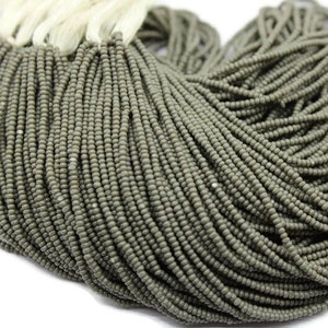 13/0 Charlotte Cut Beads, Gray Opaque, 1/3/5 Hanks Preciosa Ornella Beads,Embroidery Beads,Craft Supply,Jewelry Findings