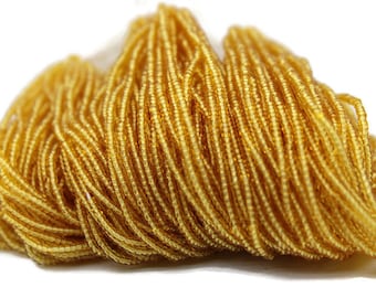 Cuentas de corte Charlotte 13/0, oro Tr., madejas 1/3/5 Cuentas Preciosa Ornella, Cuentas para bordar, Suministros para manualidades, Accesorios para joyería