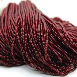 13/0 Charlotte Cut Beads, Tr.Ruby Red, 1/3/5 Hanks Preciosa Ornella Beads,Embroidery Beads,Craft Supply,Jewelry Findings