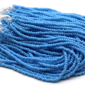 11/0 Charlotte Cut Beads Arabian Blue Opaque (2 Perfect Facets) 10/20/50/250/500 Grams. Embroidery, Jewelry Material, Premium True Cuts