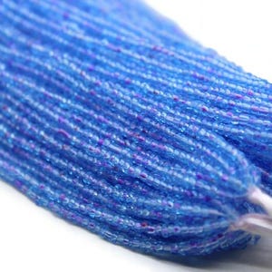 11/0 Charlotte True Cut Beads. Periwinkle Color-Lined (2 Perfect Facets) Premium True Cuts, 1/3/5 Hanks, Embroidery Material, Jewelry Supply