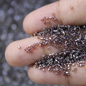 Miyuki 15/0 Delica, Sable Brown Transparent Luster, Japanese Seed Beads, 10/20/50 Grams, Delica Beads, Miyuki Glass Beads, 1892