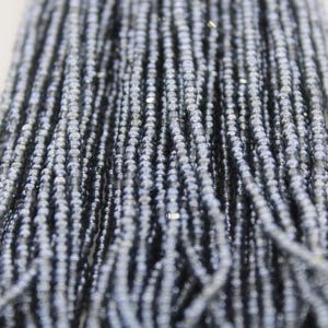 11/0 Charlotte Cut Beads, Grey Transparent Luster, Full Hank, 1/3/5 Hanks, Preciosa, Embroidery Beads, Jewelry Finding, AAA Quality, 46010.