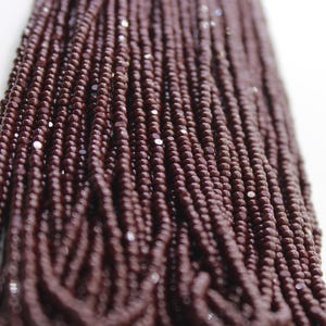 11/0 Charlotte Cut Beads, Dark Brown Opaque, Full Hank, 1/3/5 Hanks, Preciosa Beads, Embroidery Beads, Jewelry Finding, AAA Quality, 13780