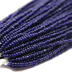 11/0 Charlotte Cut Beads Tr.Navy Blue (2 Facettes parfaites)10/20/50/250/500 Grams.Matériel de broderie,Fourniture de bijoux,Vintage Premium True Cuts