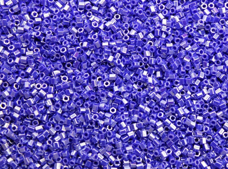 その他 Miyuki Miyuki Hexagon Cut, 15/0, Cobalt Blue Opaque Luster