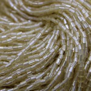 11/0 2 Taglio Oro Chiaro Lustro / Perline di vetro esagonale / Matassa piena, 1/3/5 matasse / Materiale per ricamo / Forniture per gioielli / *L-N193/S16