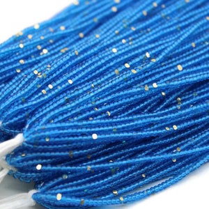 11/0 Charlotte Cut Beads, Tr. Light Aqua with Gold Gleams. 1/3/5 Hanks Preciosa Ornella Beads,Embroidery Beads,Craft Supply,Jewelry Findings