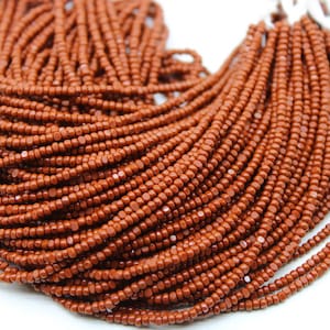 11/0 Charlotte Cut Beads Opaque Copper Brown (2 Perfect Facets) 10/20/50/250/500 Grams.Embroidery Material,Jewelry Supply, Premium True Cuts