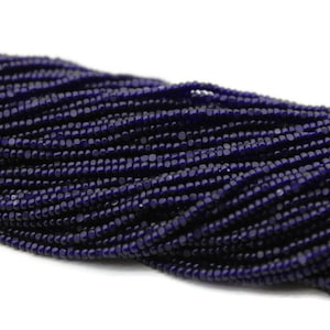 13/0 Charlotte Cut Beads, Tr. Navy Blue (2 Perfect Facets) 1 Hank. Embroidery Material, Jewelry Supply, Vintage Premium True Cuts