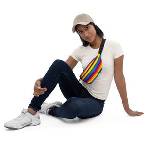 Queer Pride Tote Bag – LGBTQ+ Gay Rainbow Flag Reusable Shoulder Bag | Colorful Everyday Tote for Groceries, Beach & Pride
