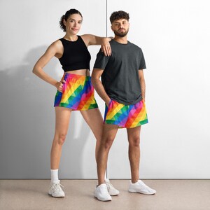 Shorts deportivos Rainbow Pride: bañador unisex LGBTQ