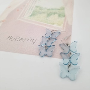 Blue Butterfly Earrings