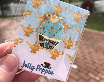 Princess jasmine pin, princess jasmine accessories, jasmine cupcake pin, aladdin pin, disney pin, jasmine accessories, jasmine pin