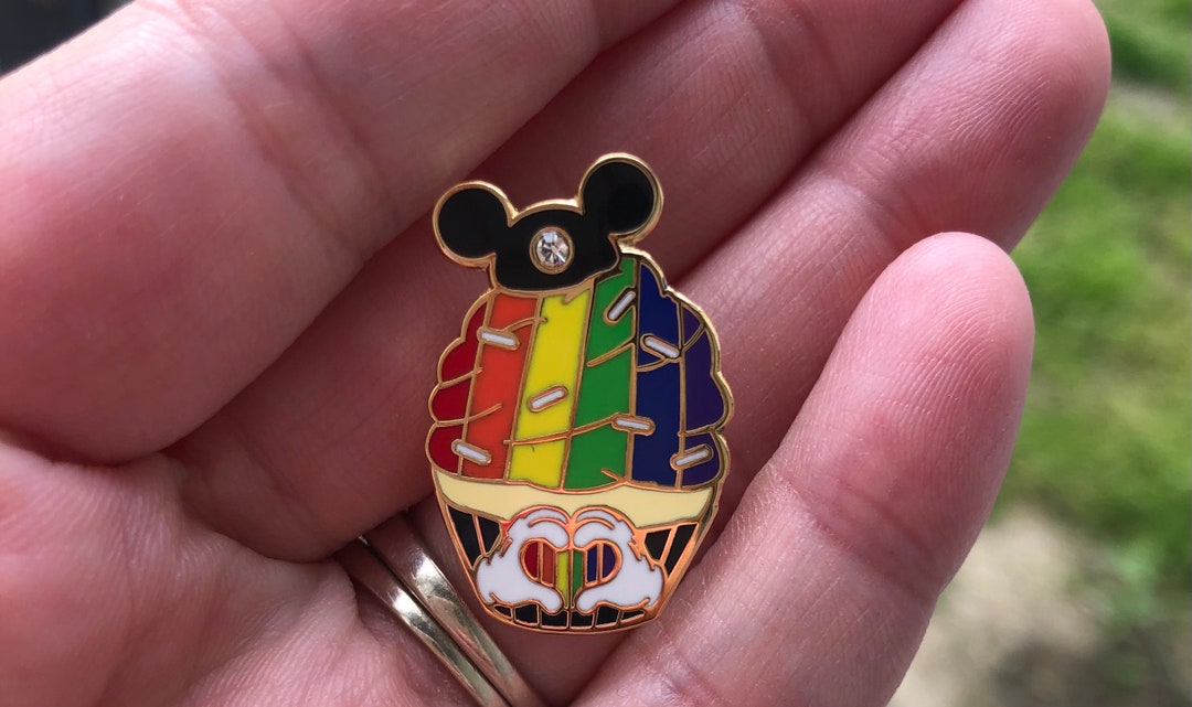 Pride Cupcake Pin Pride Pin Disney Pride Pin Mickey Pride Etsy