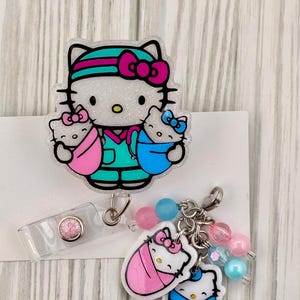 Hello Kitty メディカルストラップ ピンク Japan Sanrio Original Bead