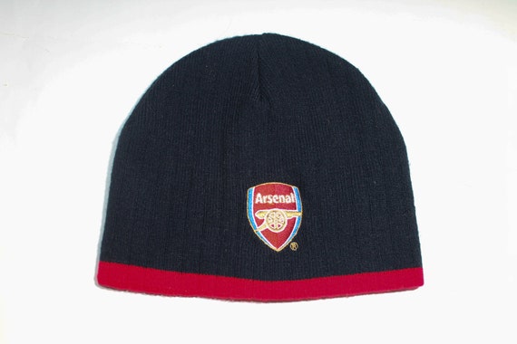 official arsenal football club knitted wool hat afc the gunners london 