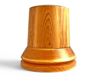 Wizard Hat Block – Wooden Crown & Brim Mold for Halloween, Costume, Fantasy Hat Making - 14 Sizes - 4 Wood Finishes