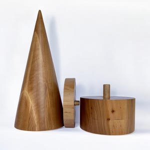 Wooden Cone Hat Block with Brim Plate Extender – Professional Millinery Supplies for Hat Making