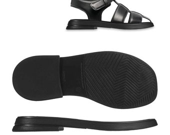 Fisherman Sandals, Womens Sandals Soles for Diy Shoes, Rubber Summer Shoe Sole, Sizes US 6-11/ EU 36-41