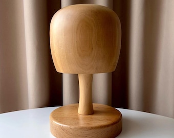 Wooden Hat Stand – Cowboy Hat Holder & Wig Display | Home Decor, Office Decor | 4 Wood Finishes