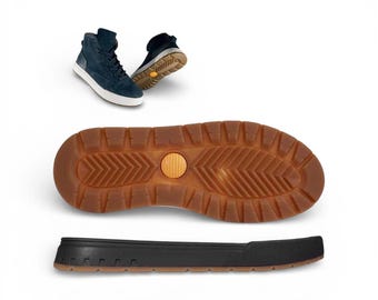 Men’s Rubber Shoe Soles for Boots & Sneakers – Non-Slip DIY Replacement, US 7–12 / EU 40–45