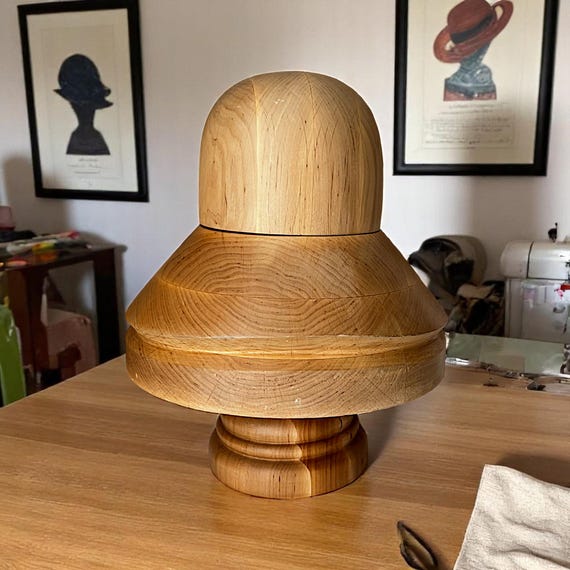 帽子の型 帽子木型 56 大丸角クラウン ブリム 帽子 帽子の木型 クラウン ブリム 4点セット 帽子の型 帽子木型 56