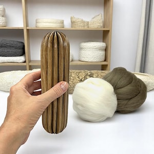 ウェットフェルトツール - DIYクラフトやフェルトウール用の環境に優しい木製ローラー